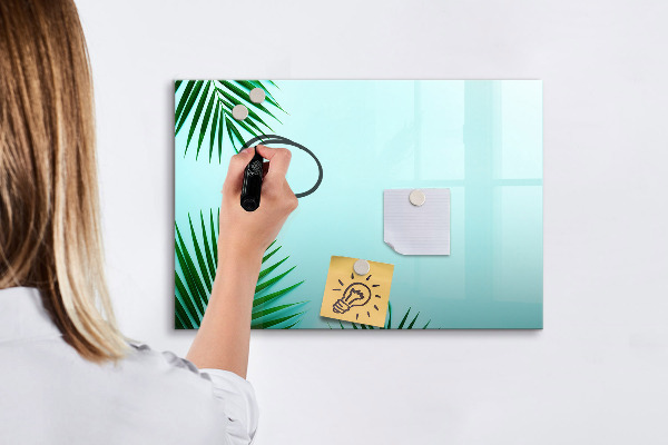 Tablă magnetică de scris Posterul verde pentru fotografii și notițe