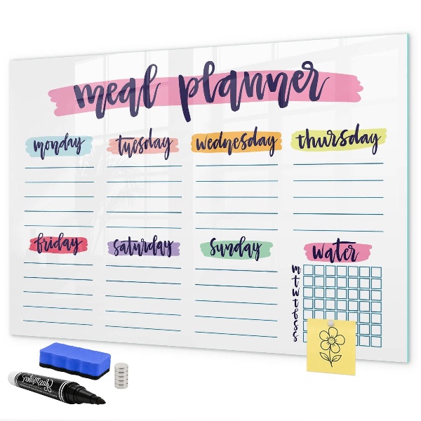 Tablă cu marker Planificator de mese zilnic