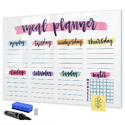 Tablă cu marker Planificator de mese zilnic
