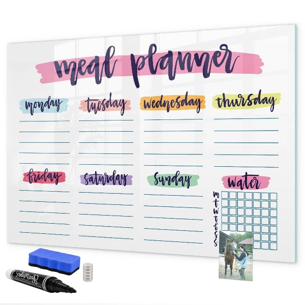 Tablă cu marker Planificator de mese zilnic