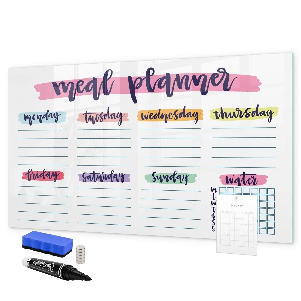 Tablă cu marker Planificator de mese zilnic