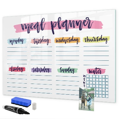 Tablă cu marker Planificator de mese zilnic