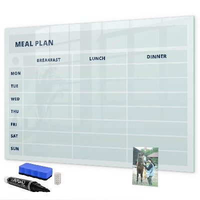 Tablă cu marker Plan de masă cu spațiu pentru fotografii