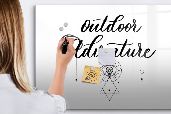 Tablă cu marker Aventuri în aer liber