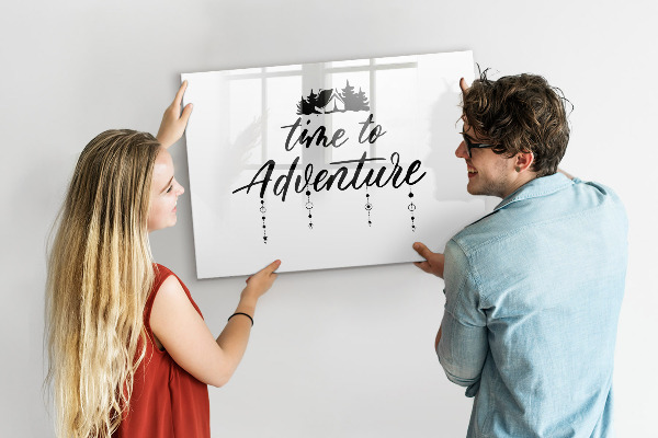 Tablă cu marker Timp pentru o aventură cu amintiri