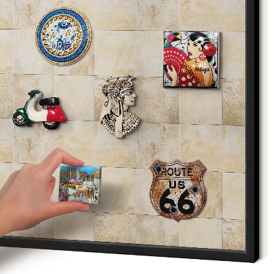 Panou magnetic mural decorativ cadru negru Eleganță neutră