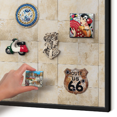 Panou magnetic mural decorativ cadru negru Eleganță neutră