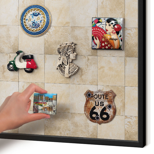Panou magnetic mural decorativ cadru negru Eleganță neutră