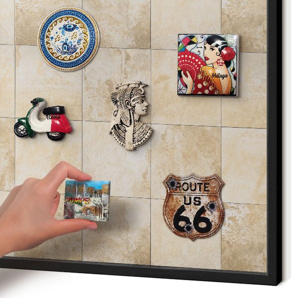 Panou magnetic mural decorativ cadru negru Eleganță neutră