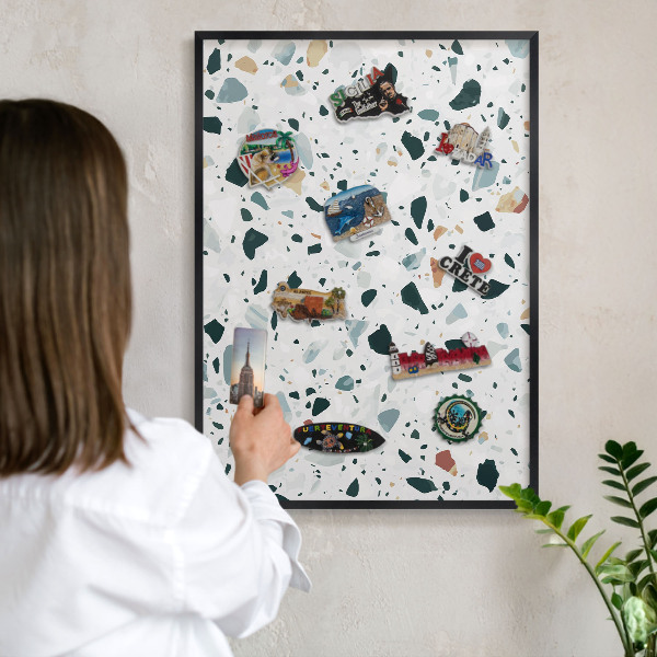Tablă metalică pentru magneți din călătorii în cadru negru Modele dinamice