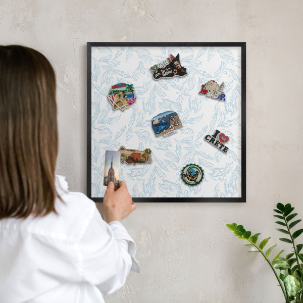 Panou magnetic mural decorativ cadru negru Temă luminoasă