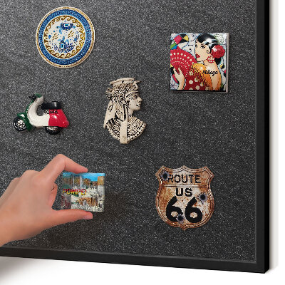 Panou magnetic mural decorativ cadru negru Textură neagră