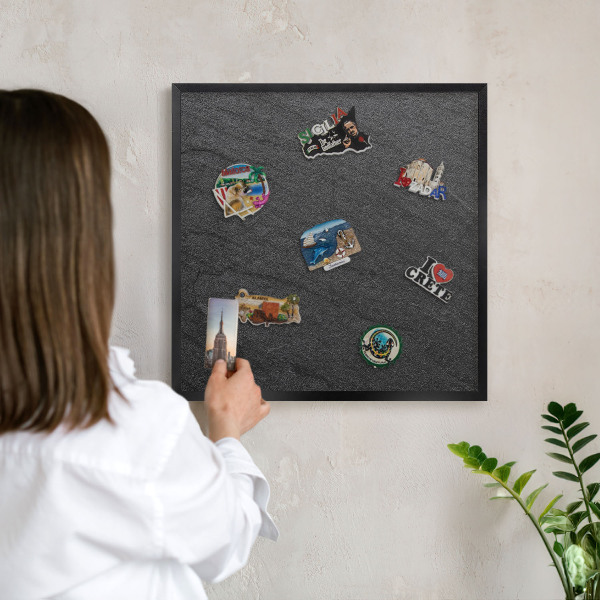 Panou magnetic mural decorativ cadru negru Textură neagră