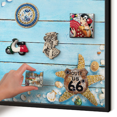 Panou magnetic mural decorativ cadru negru Odihnă de sărbătoare