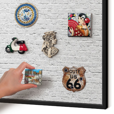 Panou magnetic mural decorativ cadru negru Zid de cărămidă