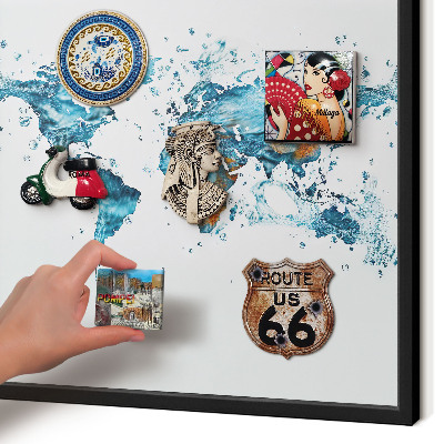 Panou magnetic mural decorativ cadru negru Harta apei