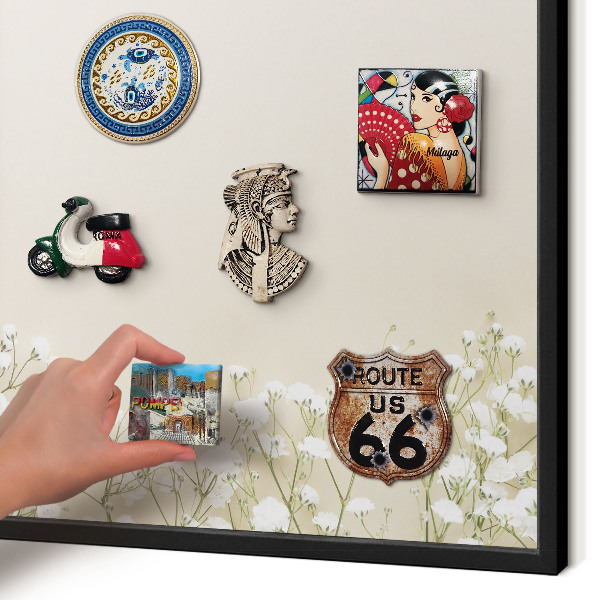 Panou magnetic mural decorativ cadru negru Natură subtilă