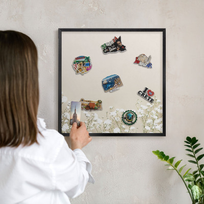 Panou magnetic mural decorativ cadru negru Natură subtilă