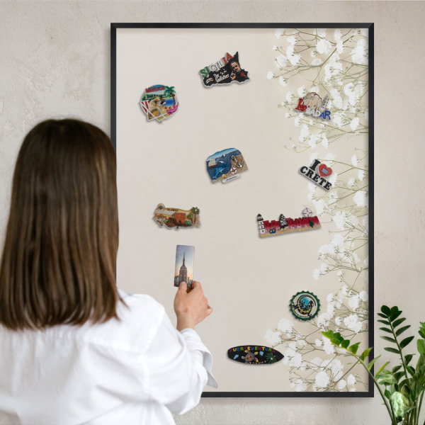 Panou magnetic mural decorativ cadru negru Natură subtilă