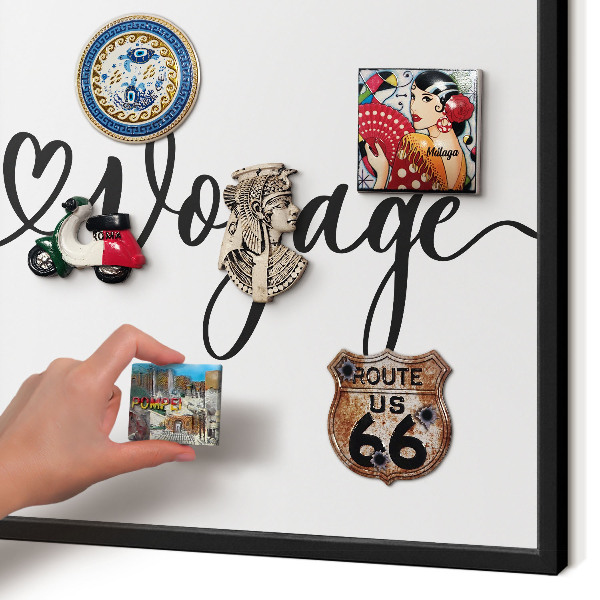 Panou magnetic mural decorativ cadru negru Drum bun