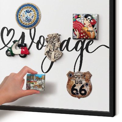Panou magnetic mural decorativ cadru negru Drum bun
