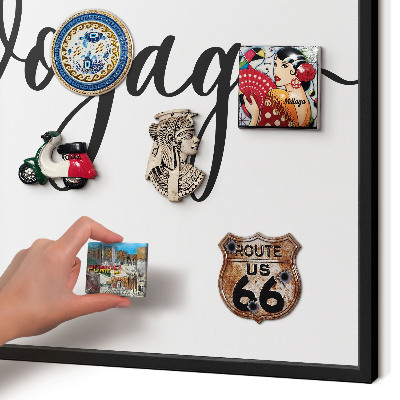 Panou magnetic mural decorativ cadru negru Drum bun