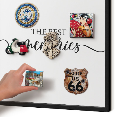 Panou magnetic mural decorativ cadru negru Amintiri inspiratoare