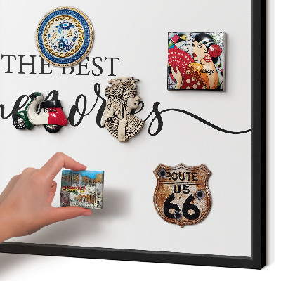 Panou magnetic mural decorativ cadru negru Amintiri inspiratoare