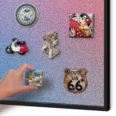 Panou magnetic mural decorativ cadru negru Gradient colorat