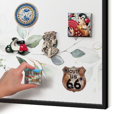 Panou magnetic mural decorativ cadru negru Eleganță botanică