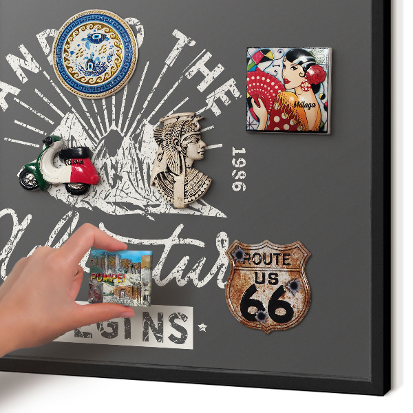Panou magnetic mural decorativ cadru negru Inscripție montană