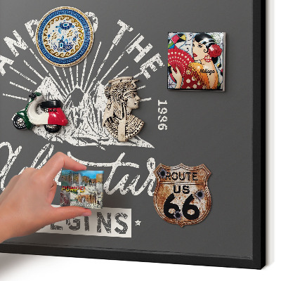Panou magnetic mural decorativ cadru negru Inscripție montană