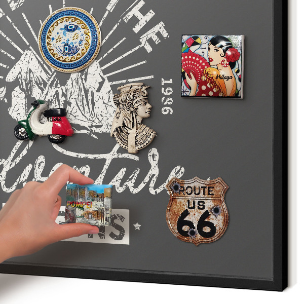 Panou magnetic mural decorativ cadru negru Inscripție montană