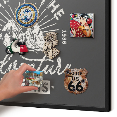 Panou magnetic mural decorativ cadru negru Inscripție montană