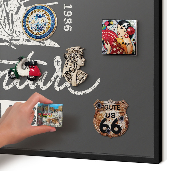 Panou magnetic mural decorativ cadru negru Inscripție montană