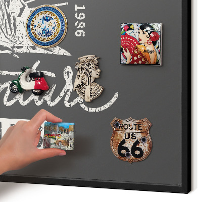 Panou magnetic mural decorativ cadru negru Inscripție montană