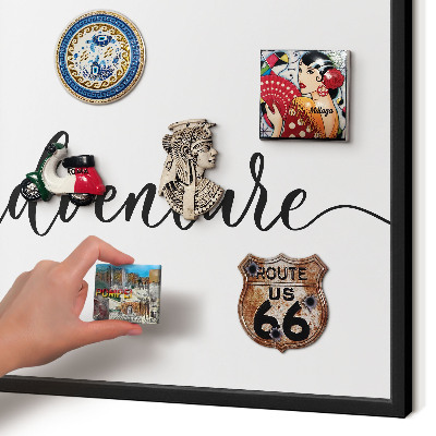 Panou magnetic mural decorativ cadru negru Aventură scrisă
