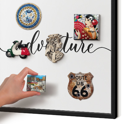 Panou magnetic mural decorativ cadru negru Aventură scrisă