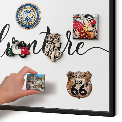 Panou magnetic mural decorativ cadru negru Aventură scrisă