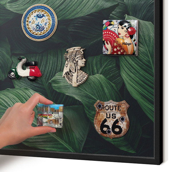 Panou magnetic mural decorativ cadru negru Verdeața naturii