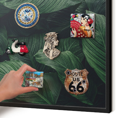 Panou magnetic mural decorativ cadru negru Verdeața naturii