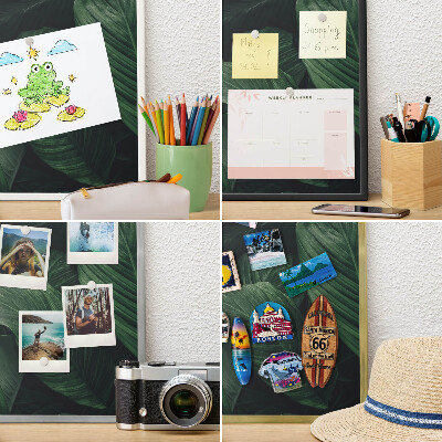 Panou magnetic mural decorativ cadru negru Verdeața naturii