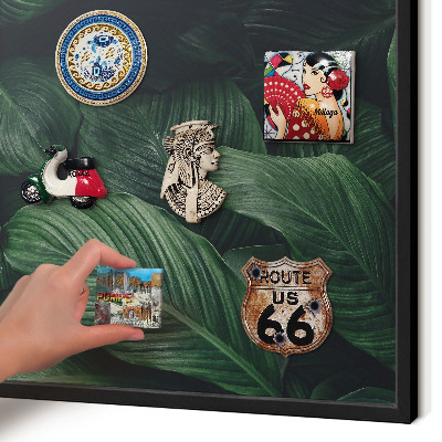 Panou magnetic mural decorativ cadru negru Verdeața naturii