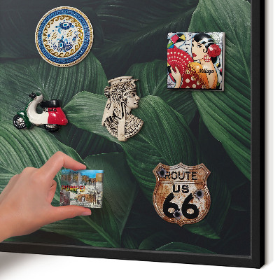Panou magnetic mural decorativ cadru negru Verdeața naturii