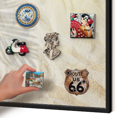 Panou magnetic mural decorativ cadru negru Model tropical