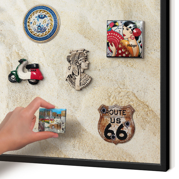 Panou magnetic mural decorativ cadru negru Model tropical
