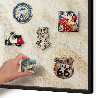 Panou magnetic mural decorativ cadru negru Model tropical
