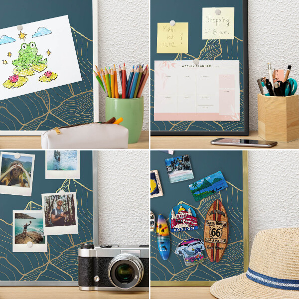 Panou magnetic mural decorativ cadru negru Minimalismul montan