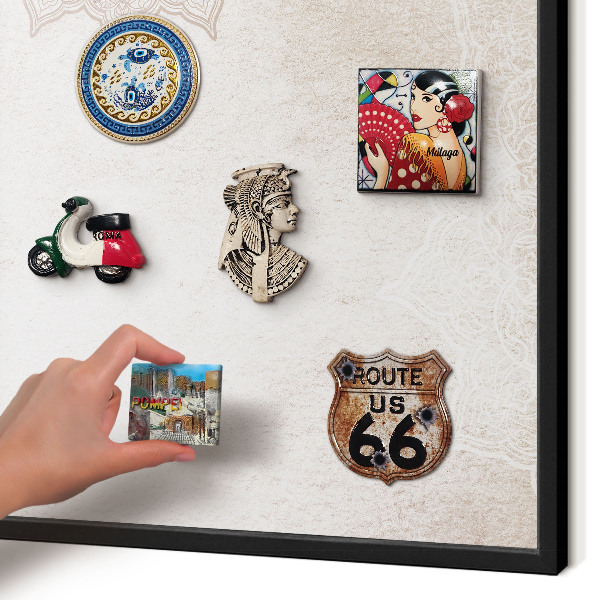 Panou magnetic mural decorativ cadru negru Modele etnice