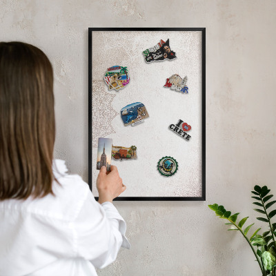 Panou magnetic mural decorativ cadru negru Modele etnice
